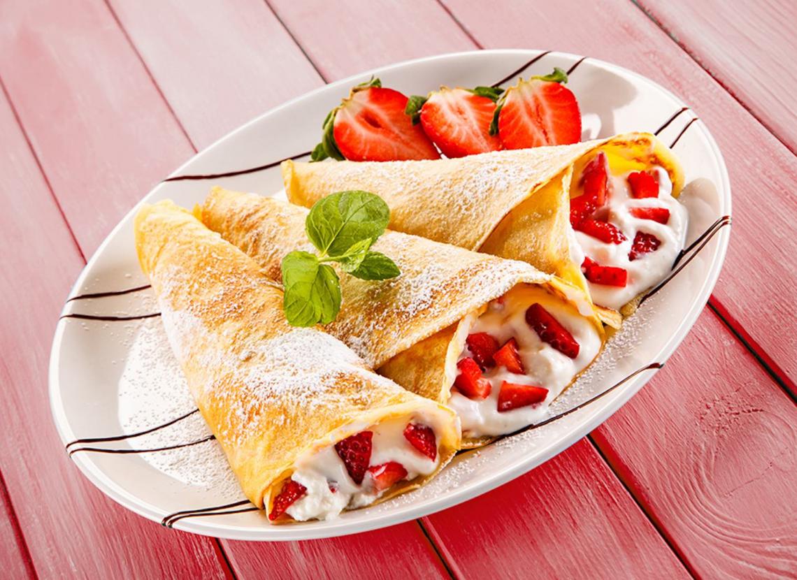 Crêpe Sous Forme De Coeur